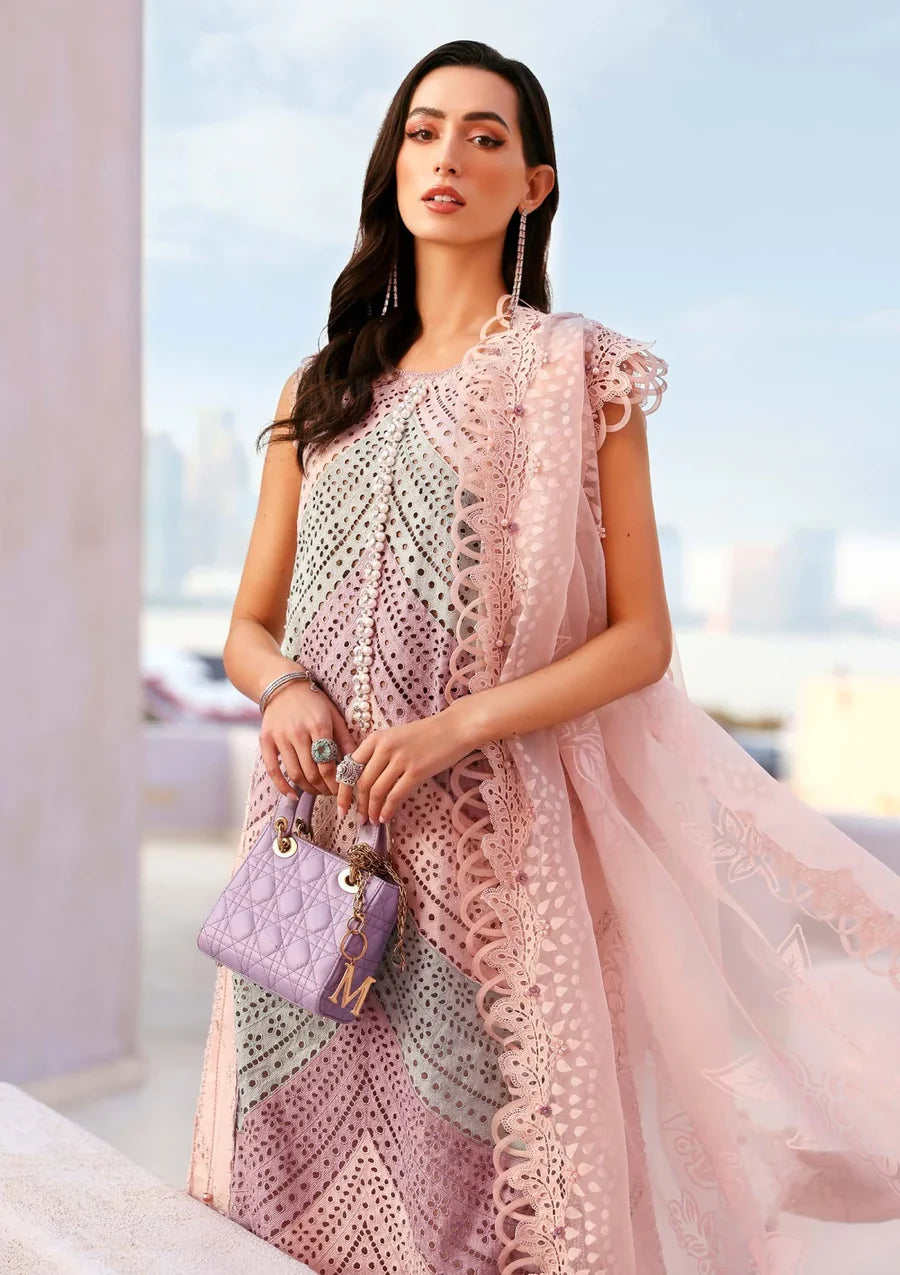 Nayab Swiss Lawn Chikankari Embroidered Luxury 3 Piece Dress
