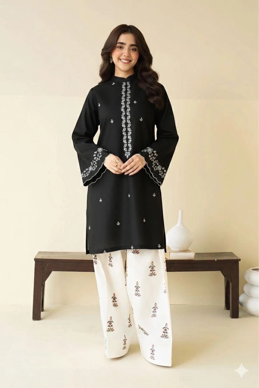 Nayab Premium Maroon Embroidered 2-Piece Lawn Suit | Elegant Summer Collection