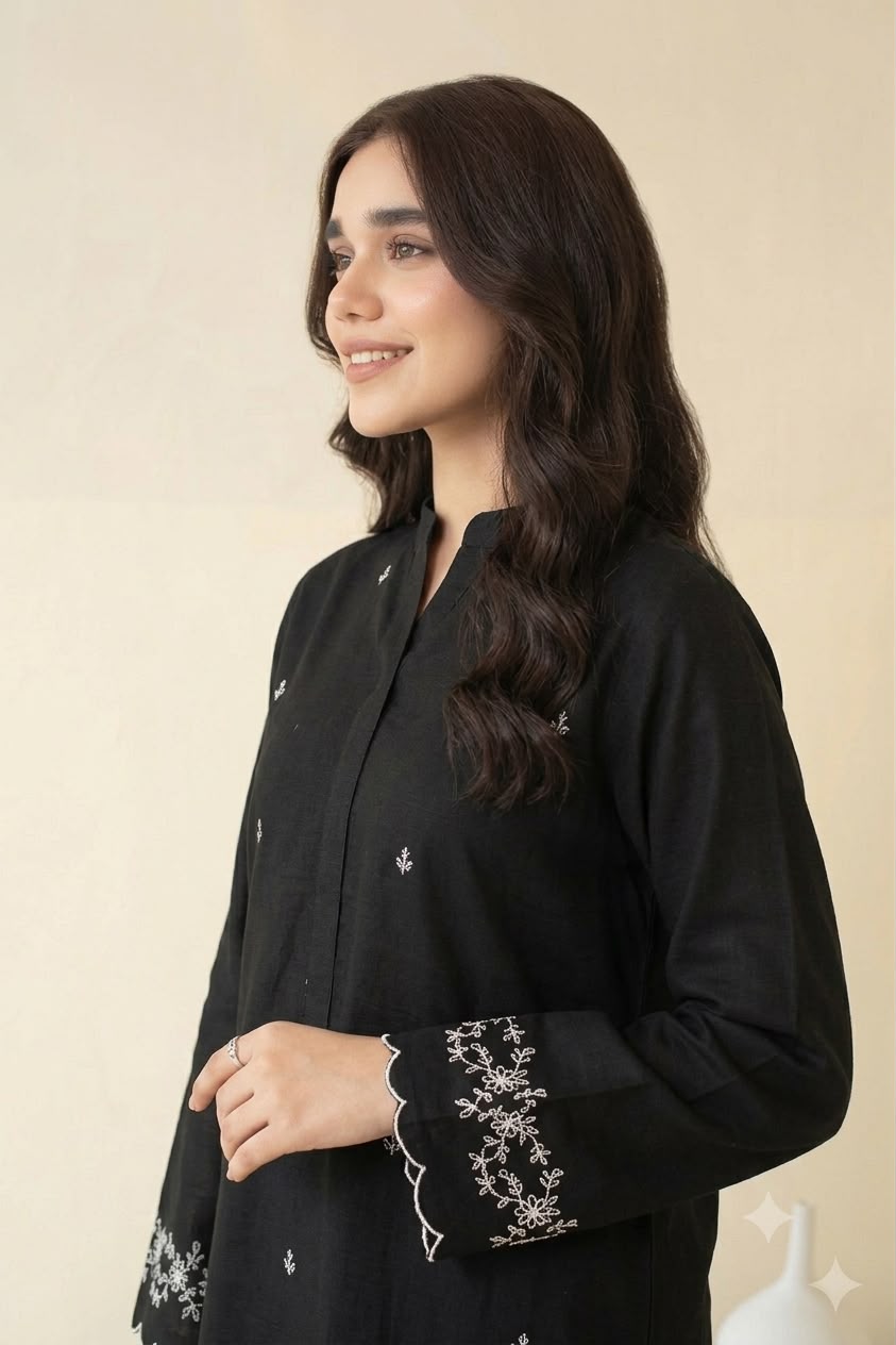 Nayab Premium Maroon Embroidered 2-Piece Lawn Suit | Elegant Summer Collection
