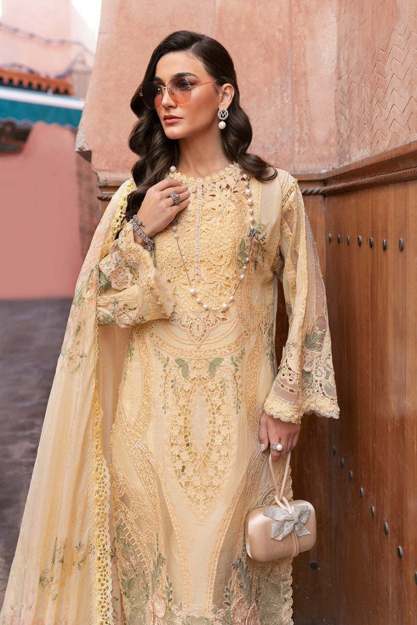 Nayab Elegant Apricot 3-Piece Embroidered Festive Ensemble