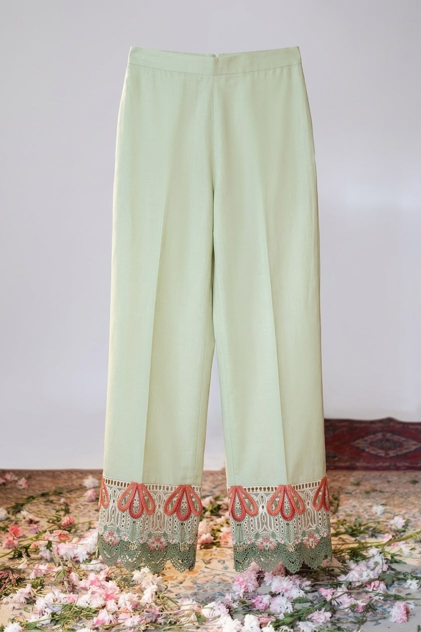 NAYAB Jade 4039 Premium Airjet Lawn Embroidered 3-Piece Suit – Mint Green Summer Collection