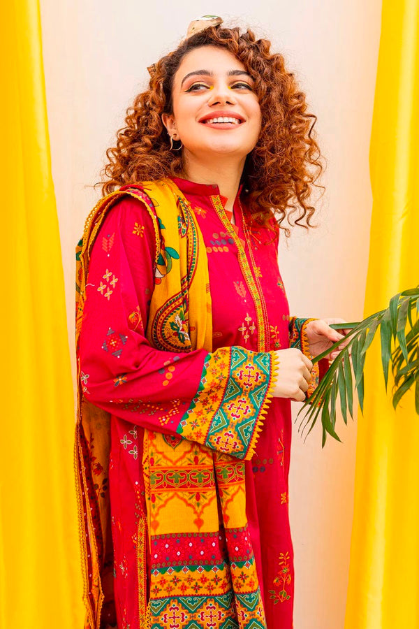 NAYAB 3-Piece Lawn Embroidery Suit